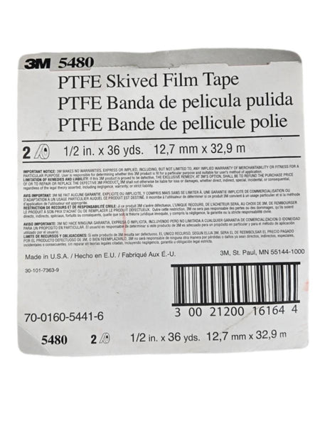 3M 5480 PTFE skived film tape