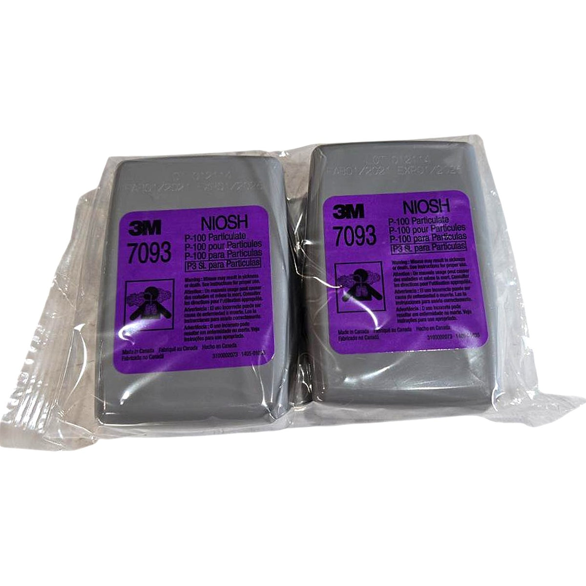 3M 7093 P100 particulate filter