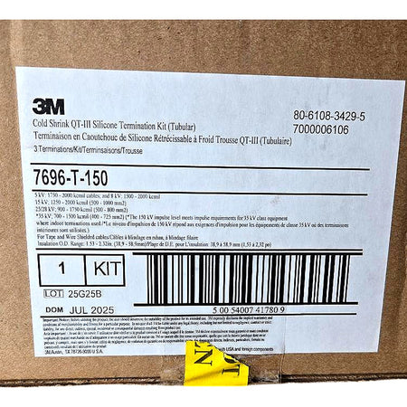 3M 7696-T-150 Cold Shrink Termination Kit