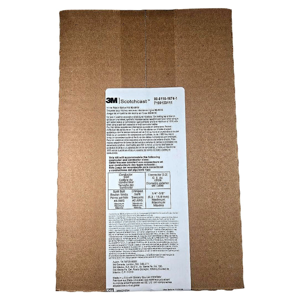 3M 82-B1N Inline Resin Splice Kit