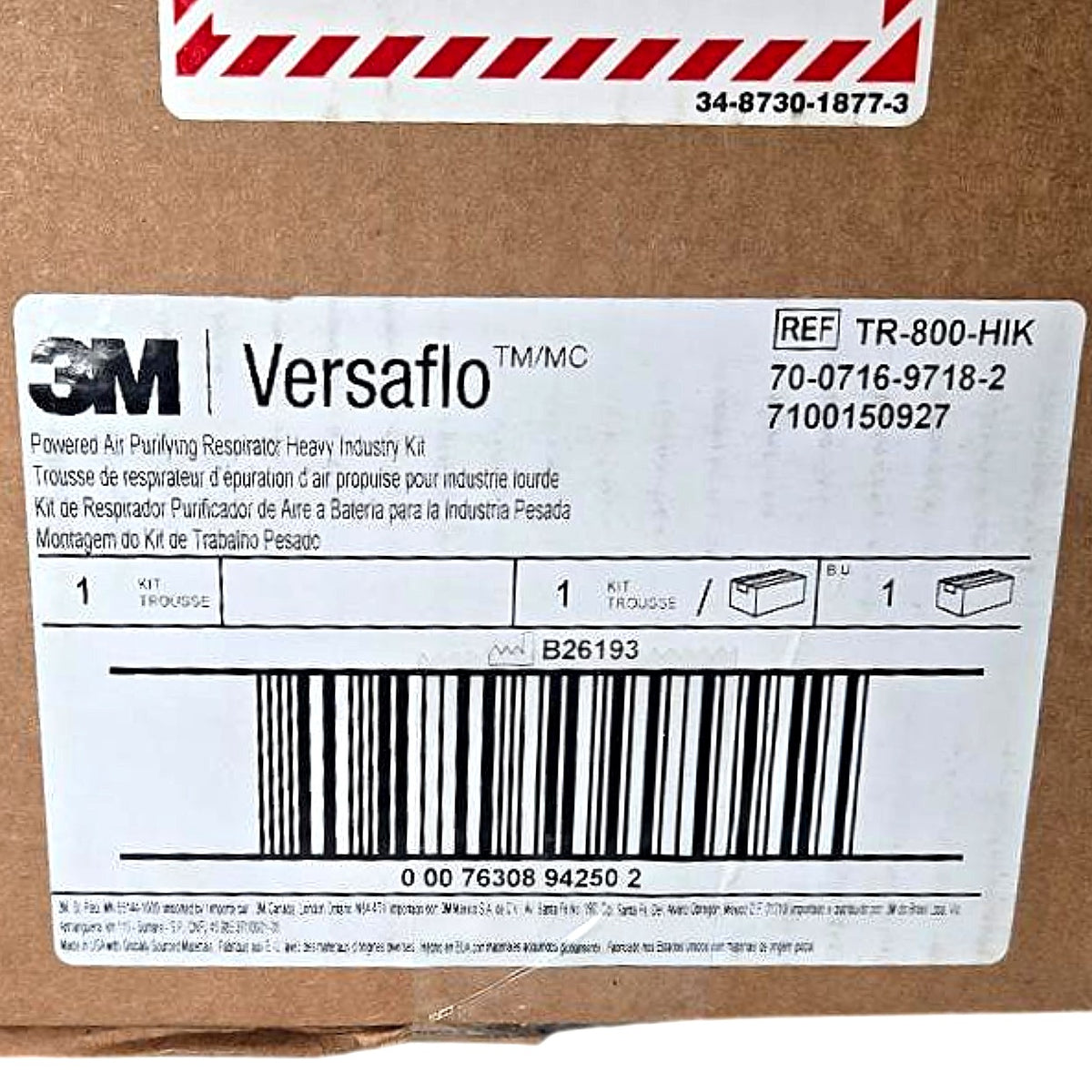 3M TR-800-HIK PAPR Heavy Industry Kit
