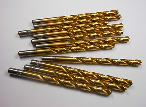 Jobber Length Drills "G" HSS TiN 118° 2-7/8" LOC x 4-1/8" OAL (11 Pcs)