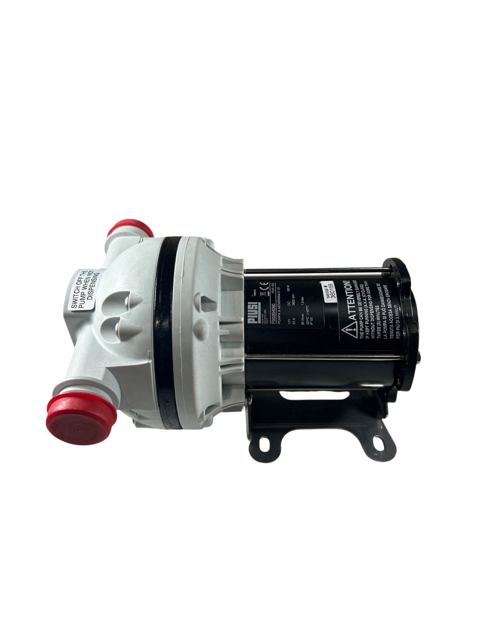 Piusi F00204080 1" BSP 12VDC 1/10HP 9 GPM 22A 2800 RPM Electric Drum Pump