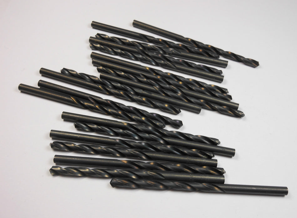 Jobber Length Drills #20 (0.1610") HSS Oxide 118° 2-1/8" LOC x 3-1/4" (20 Pcs)