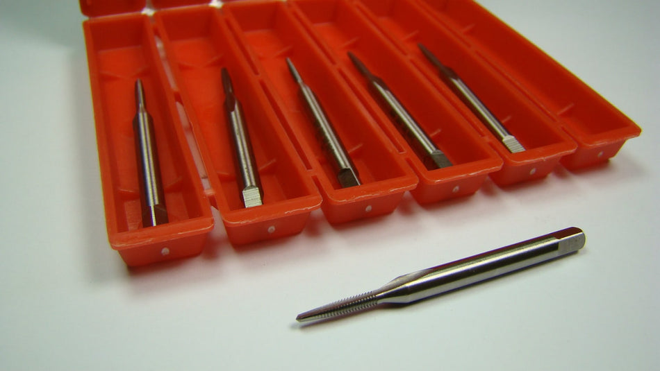 BRUBAKER Taper Screw Machine Taps #1-64 H1 2FL HSS (6 Pcs)