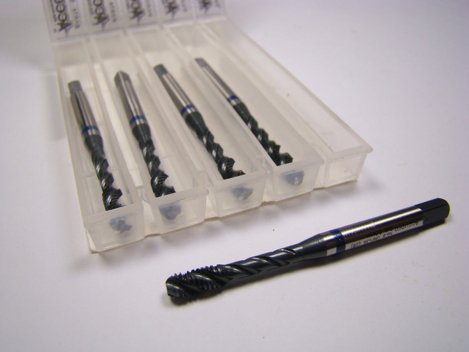 Mod Bottoming Spiral Flute Taps #8-36 2B 3FL HSS-E Oxide (5 Pcs)