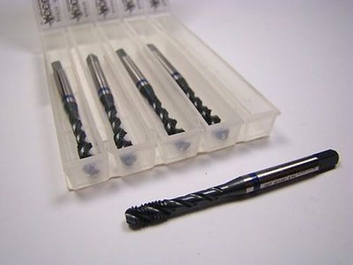 Mod Bottoming Spiral Flute Taps #8-36 2B 3FL HSS-E Oxide (5 Pcs)