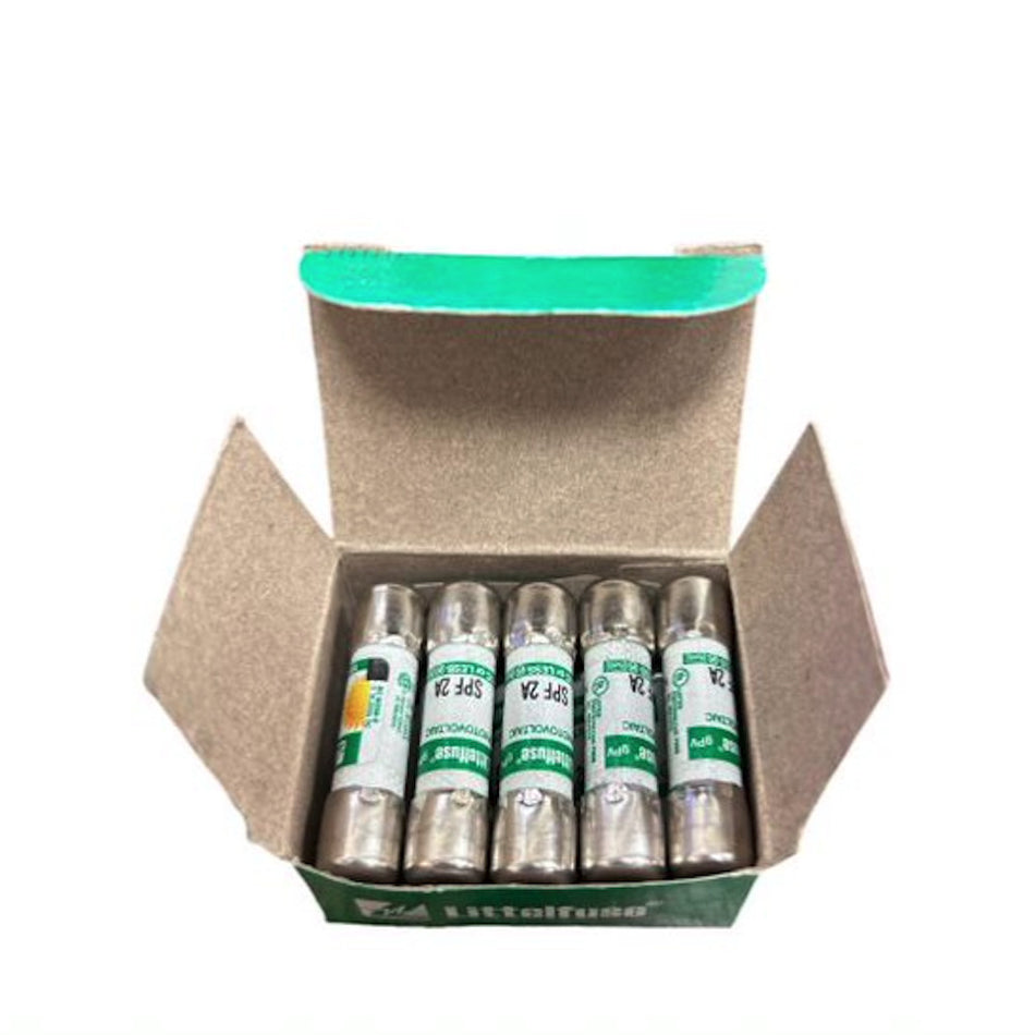 Littelfuse SPF 2A 1000VDC 1-30A Melamine Cartridge Fuse (Pack of 10) -