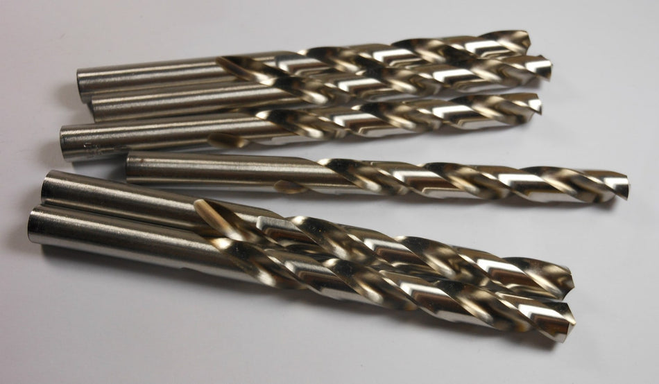 Jobber Length Drills "W" HSS 118° 3-3/4" LOC x 5-1/8" OAL (6 Pcs)