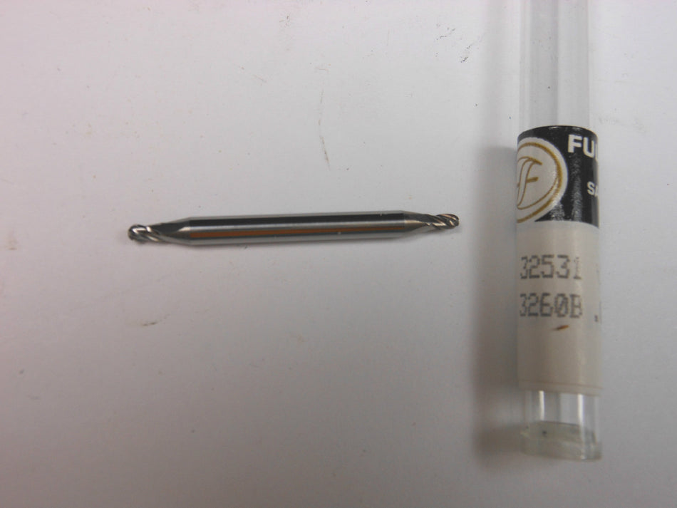 Fullerton Dura-Carb Carbide Stub Double End Mill 5/64" 4FL 32531