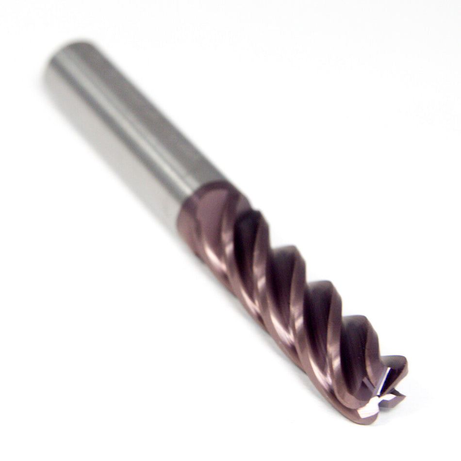 Carbide Corner Radius End Mill 3/8" 5FL 0.080" Radius