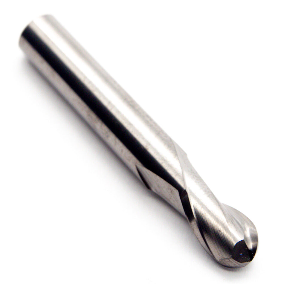 Atrax 5273875 Carbide Ball End Mill 5/16" 2FL Bright 30°