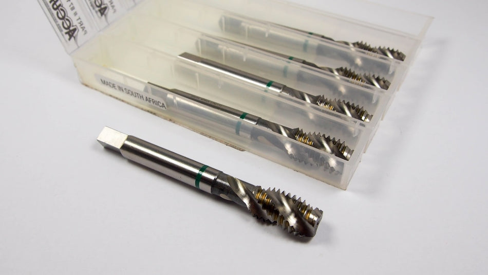 Modified Bottoming Spiral Flute Taps 7/16-14 H5 3FL HSSE (5 Pcs)