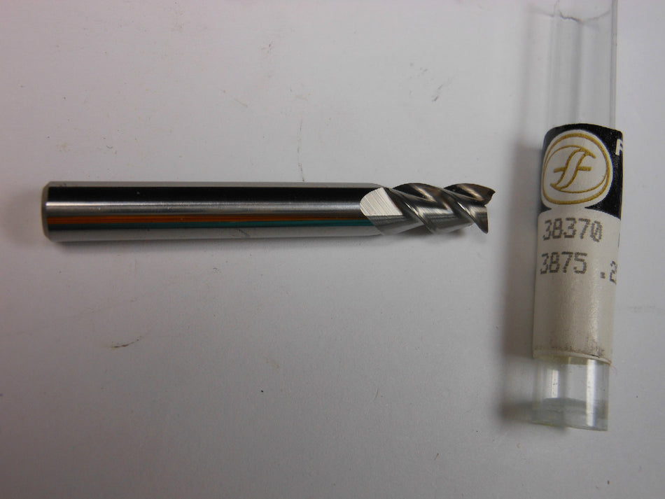 FULLERTON Dura-Carb Square End Mill 1/4" 3FL CC 38370
