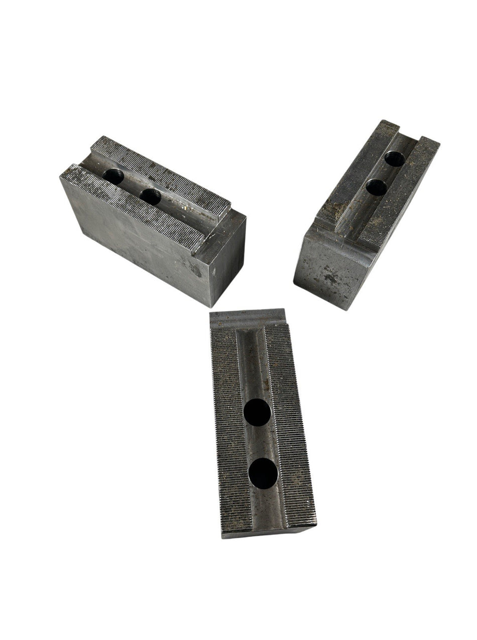 H&R Manufacturing 155-3.5 2.5"W x 7.5"L Serrated Soft Lathe Chuck Jaw (Set of 3)