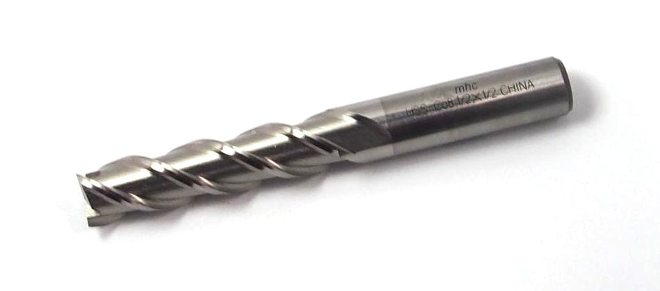 Cobalt Single Square End Mill 1/2" 4FL 1/2" x 2" x 4"