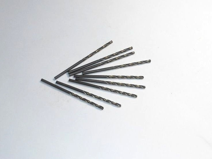 Jobber Length Drills #40 0.098" HSS Black&Gold 2-3/8" OAL USA (9 Pcs)