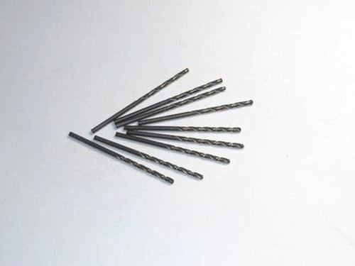 Jobber Length Drills #40 0.098" HSS Black&Gold 2-3/8" OAL USA (9 Pcs)