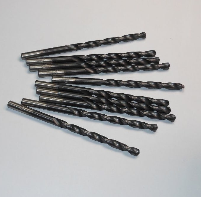 Taper Length Drills #40 HSS Oxide 118° 2-1/2" LOC x 4-5/8" OAL (12 Pcs)