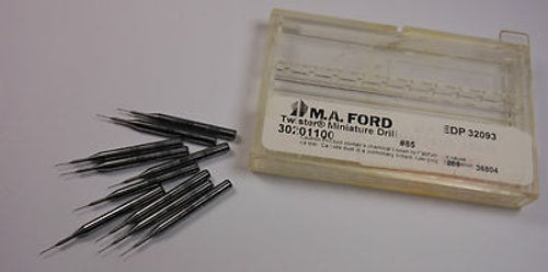 M.A. FORD Twister Miniature Drills #85 0.150" x 1-1/2" 32093 (10 Pcs)