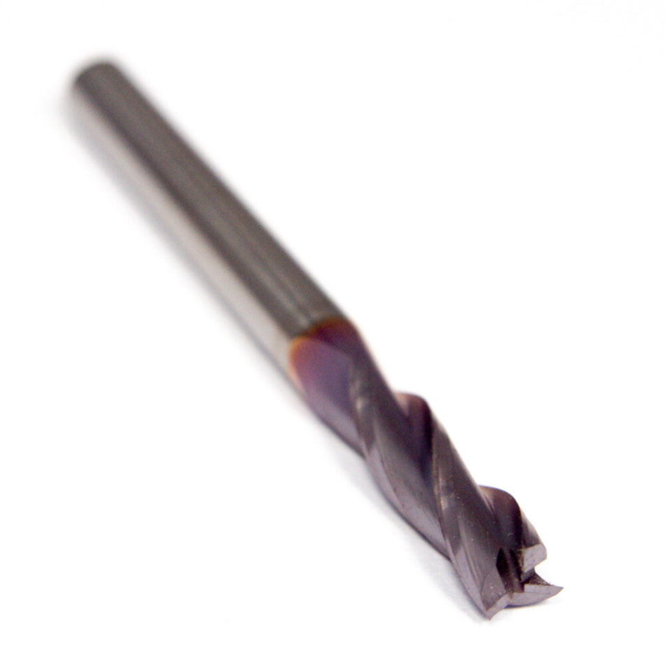Fullerton 30311 Carbide Square End Mill 3/16" 3FL TiCN