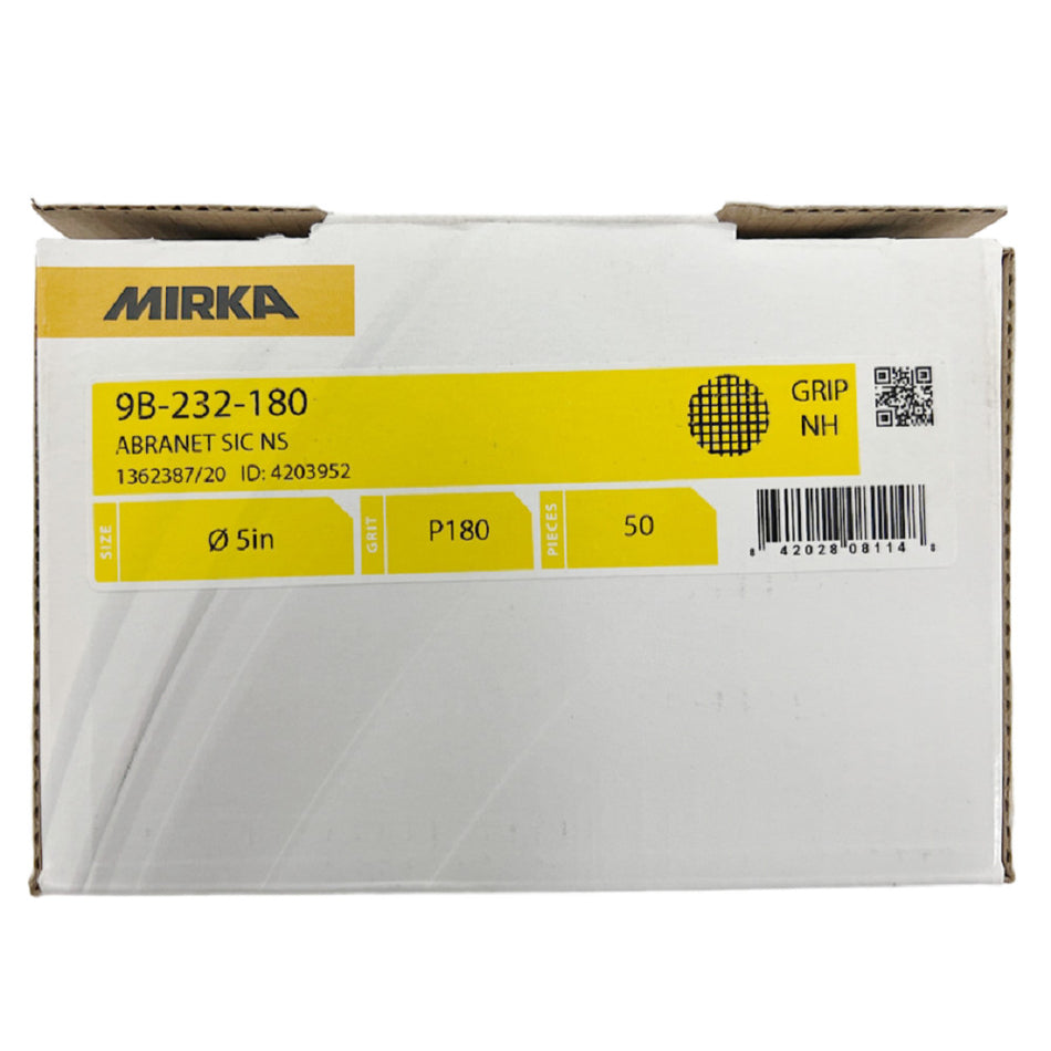 Mirka 9B-232-180 5" 180 Grit Sanding Discs (50 Discs) -