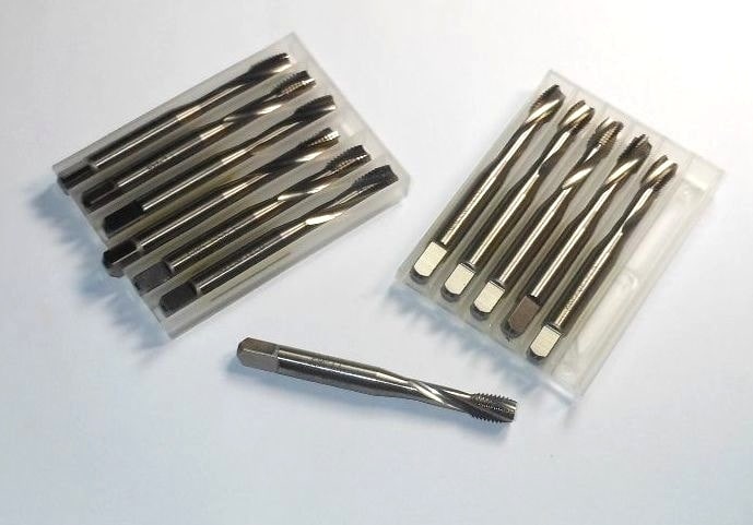 GTD Modified Bottoming Spiral Flute Taps 1/4-28 H5 3FL HSS-E 87644 (12 Pcs)
