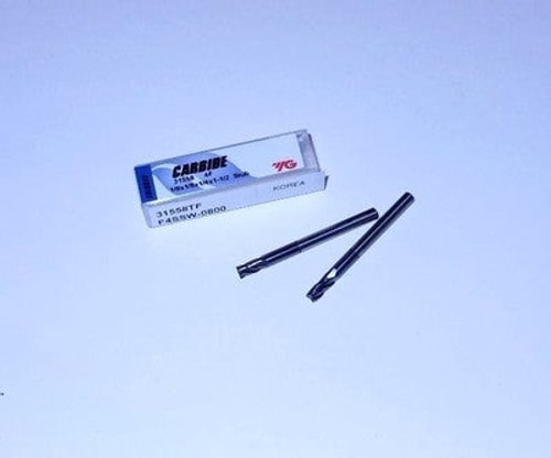 YG1 Carbide Square End Mills 1/8" 4FL TiAlN 1/4" x 1-1/2" 31558TF (2 Pcs)