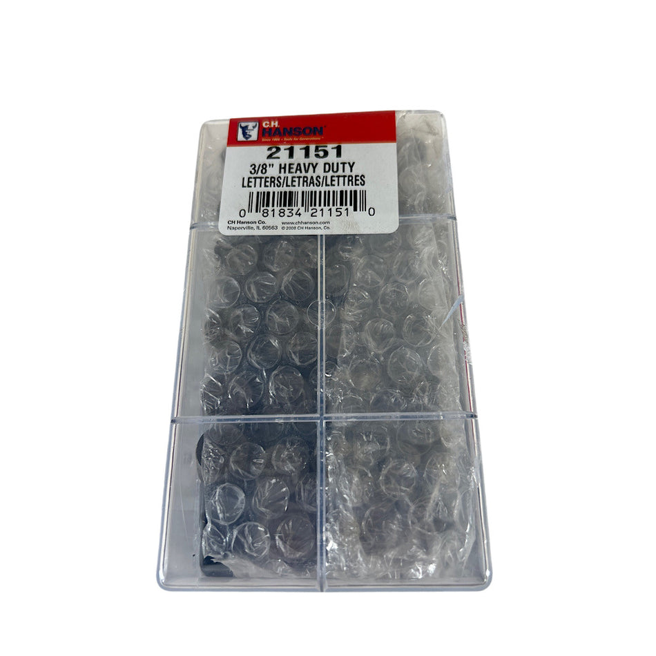CH Hanson 21151 3/8" x 3-1/8" Letter Set Hand Stamp -