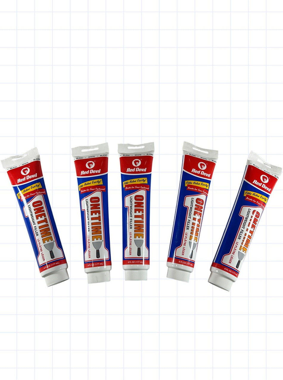 Red Devil 0545 6 Oz White Onetime Lightweight Filler (Lot of 5)