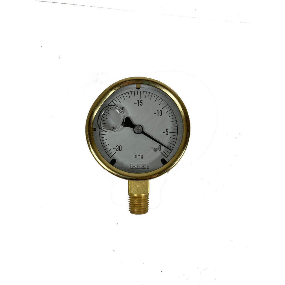 NOSHOK 25-300-30-VAC Pressure Gauge, Glycerin Filled, 1/4" NPT -