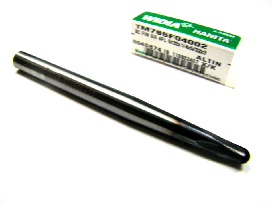 Widia Carbide Ball End Mill 5/32" 4FL AlTiN 1/4" x 5/32" TM7S5F04002