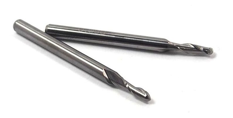 Carbide Ball End Mills 0.0900" 2FL 1/8" x 0.2700" x 1-1/2" (2 Pcs)