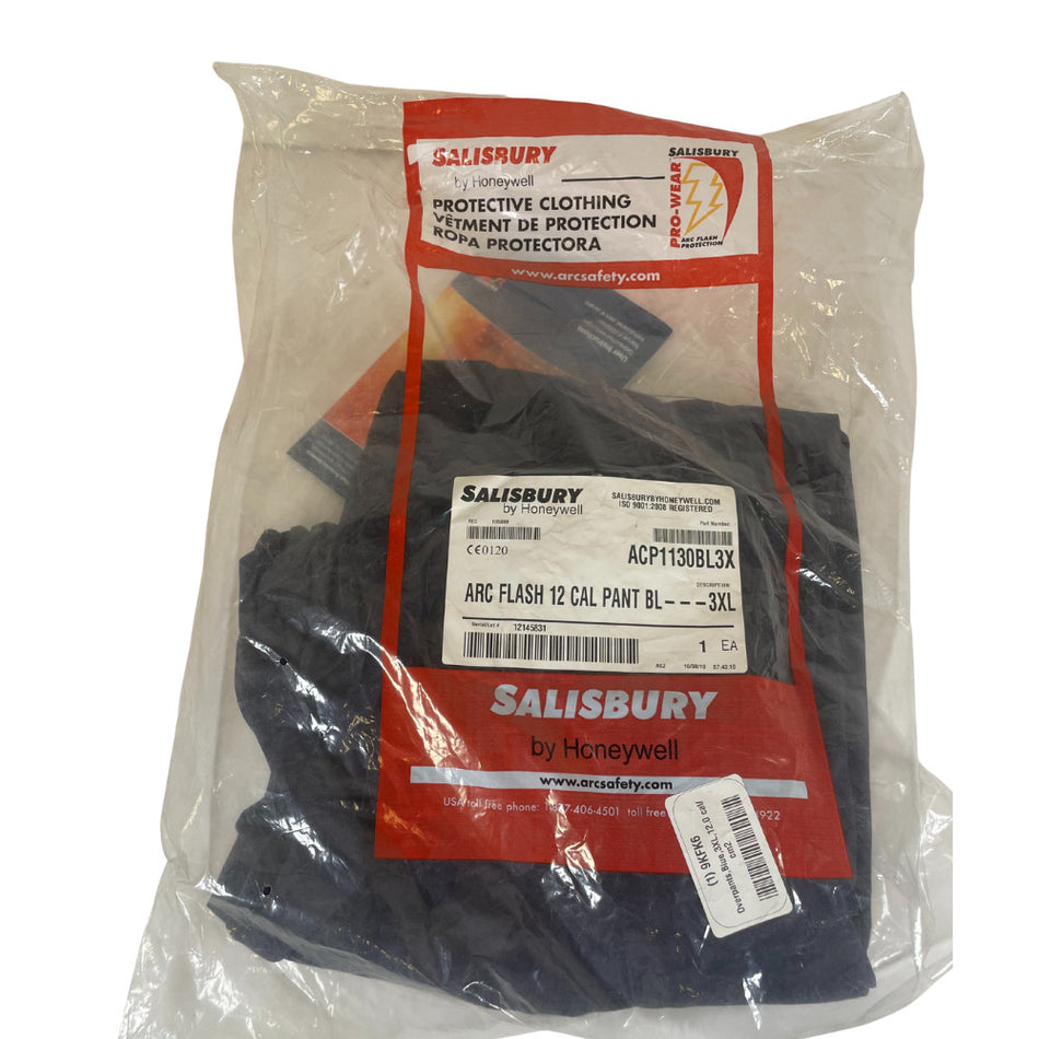 Salisbury ACP1130BL3X Size 3XL 50" W x 30" Inseam Cotton Navy Overpants -