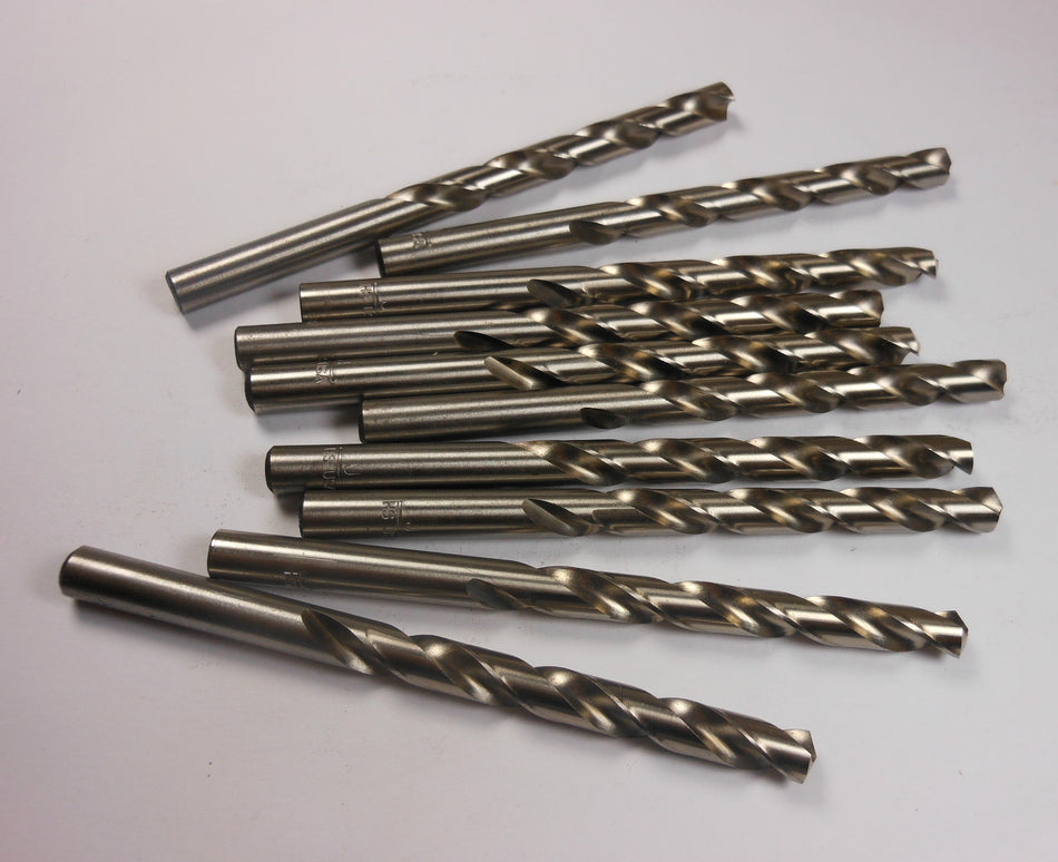 Jobber Length Drills "J" HSS 118° 2-7/8" LOC x 4-1/8" OAL (10 Pcs)