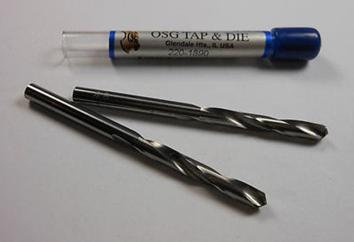 OSG Carbide Jobber Drills #12 2FL 118° 1-5/8" LOC x 2-3/4" OAL (2 Pcs)