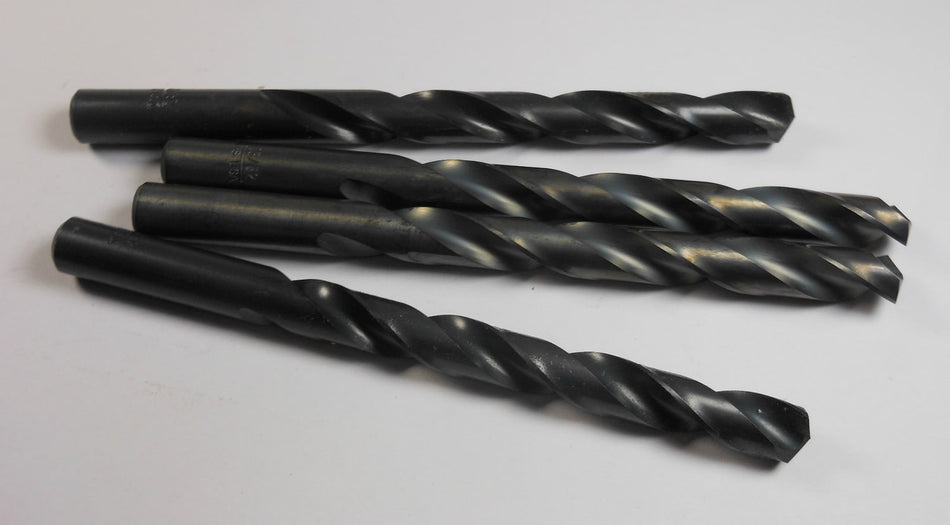 Jobber Length Drills 13/32" HSS 118° Oxide 3-7/8" LOC x 5-1/4" (4 Pcs)