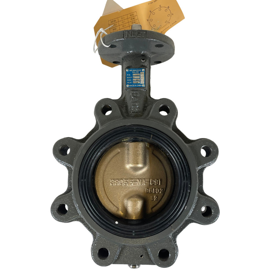Milwaukee CL223E D4 4" 200 PSI Aluminum Bronze Alloy Butterfly Valve -