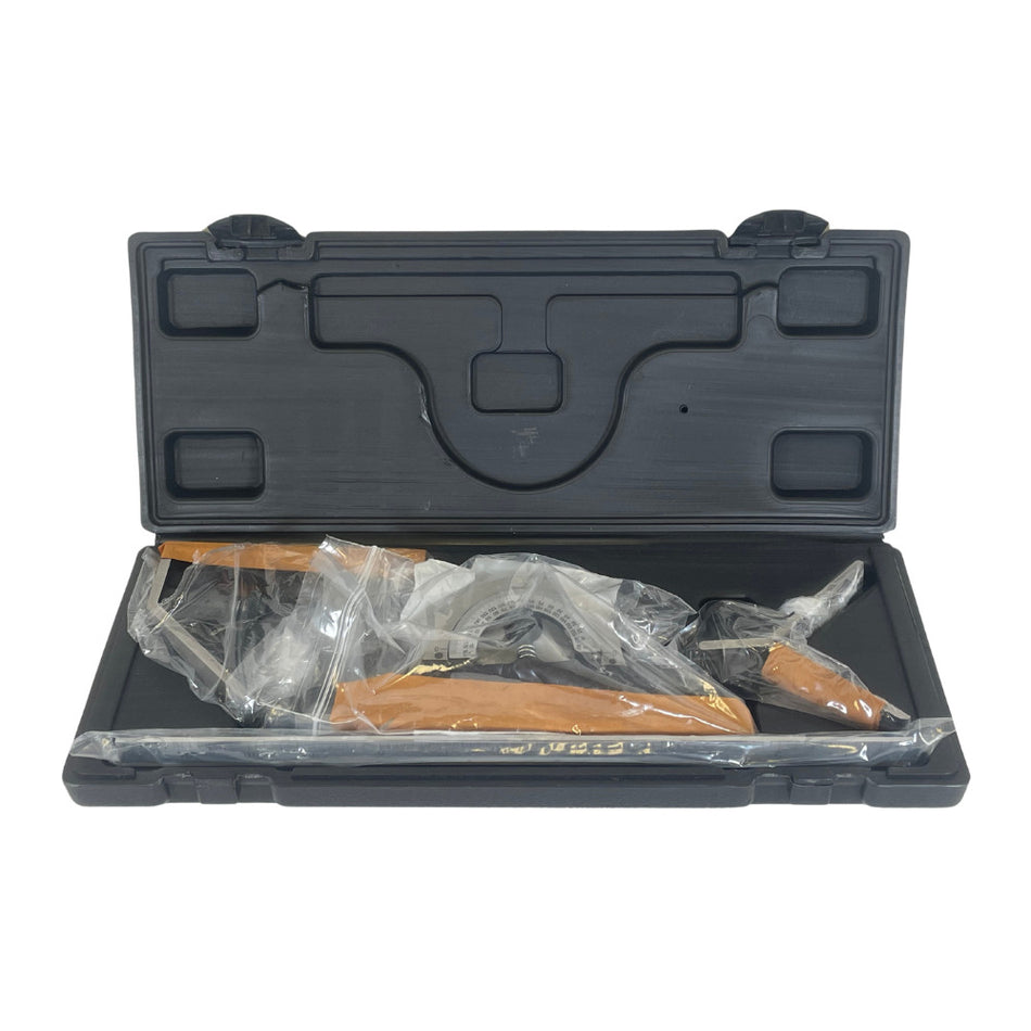 Tesa Brown & Sharpe 599-438-1204-1 Satin Chrome Combination Square Set -