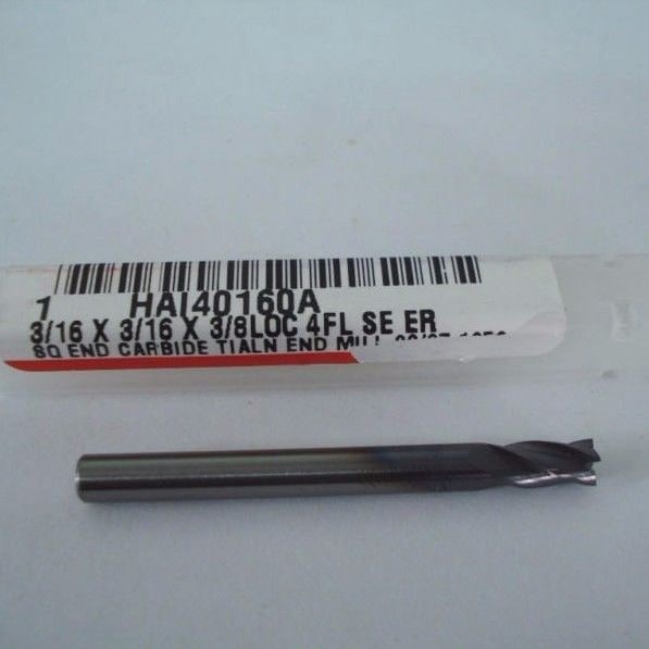 Carbide End Mill 3/16" 4FL HAI40160A