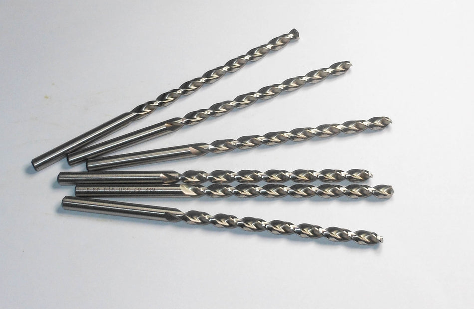 050068 Taper Length Drills 6.8mm HSS 135° 4-1/64" x 6-9/64" (6 Pcs)
