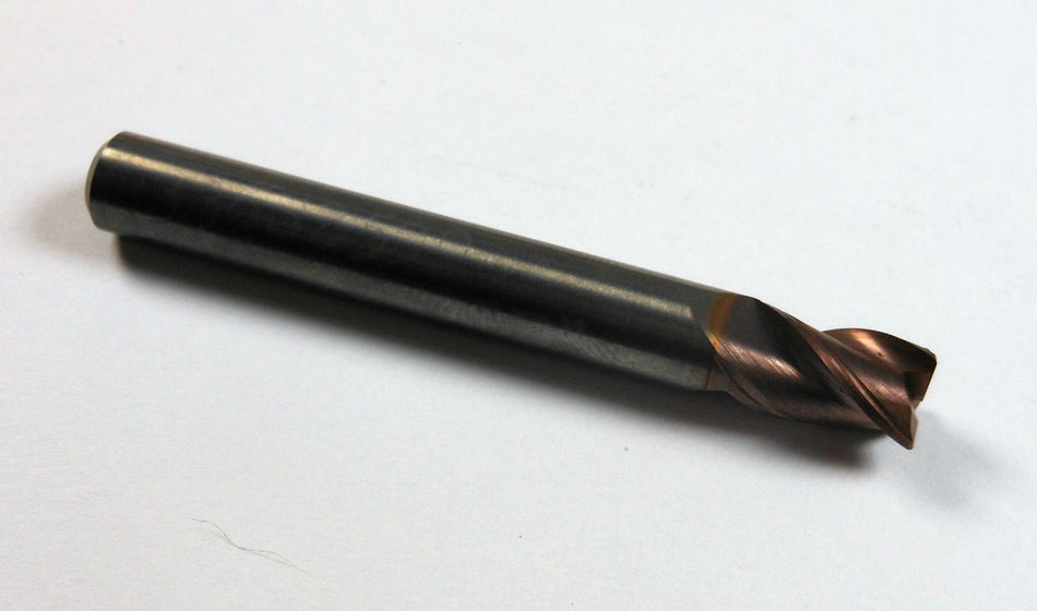 Benchmark Carbide Corner Radius End Mill 1/4" 3FL C10 0.0150-0.0200" Radius