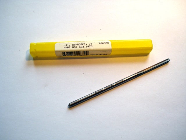L&I Straight Chucking Reamer 0.1475" 4FL HSS 1" x 4" OAL USA