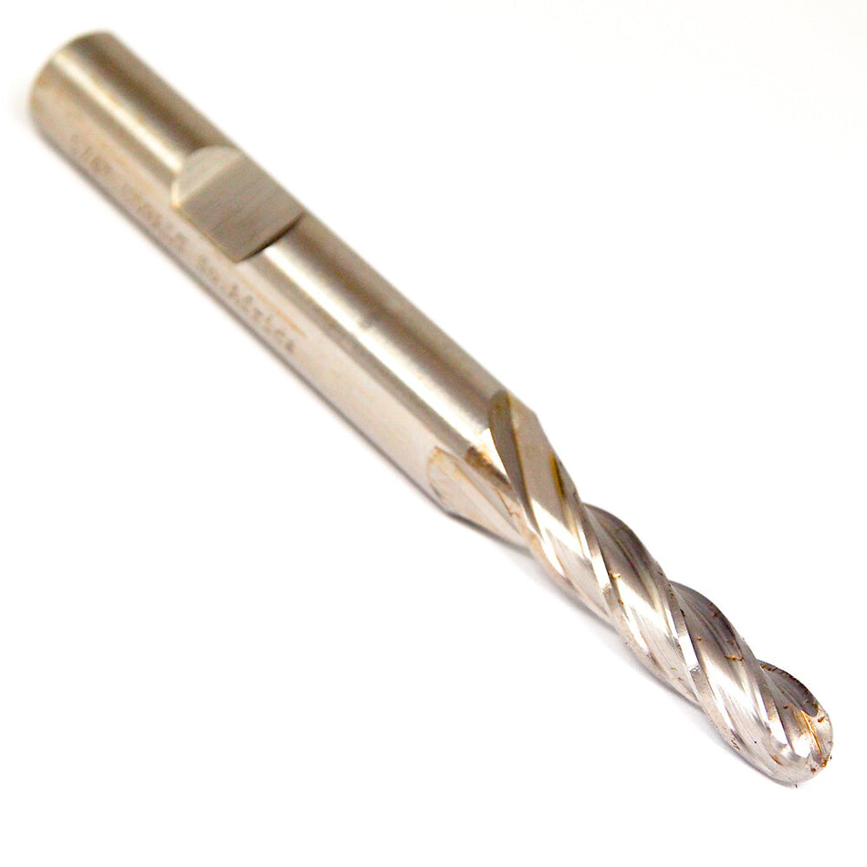 PUTNAM Cobalt Ball End Mill 1/4" 4FL 96009