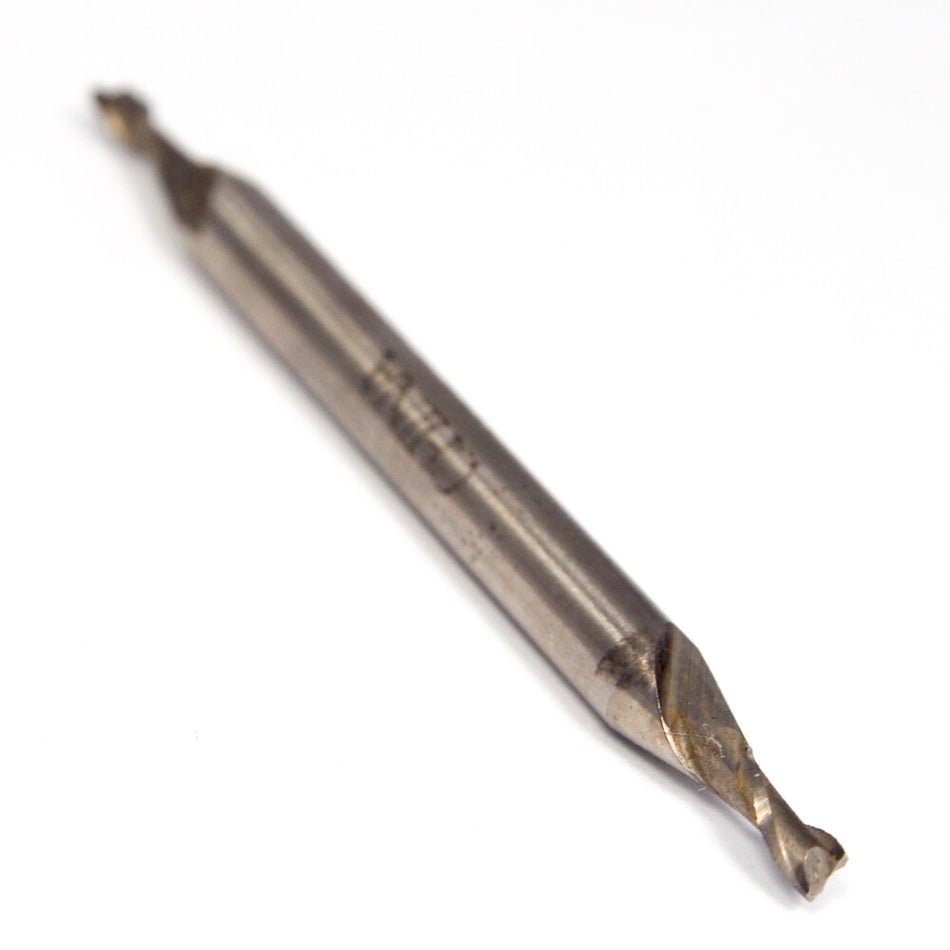 Interstate 01780063 Square Double End Mill 3/32" 2FL HSS Uncoated