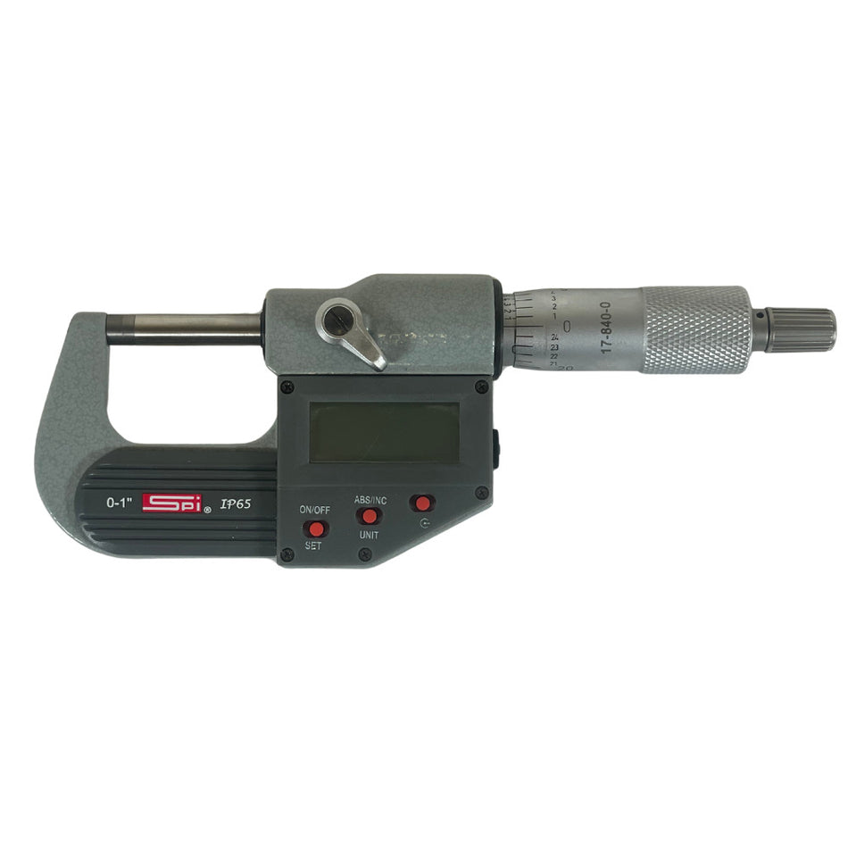 SPI 17-840-0 0-1" Range IP65 Absolute Electronic Outside Micrometers -