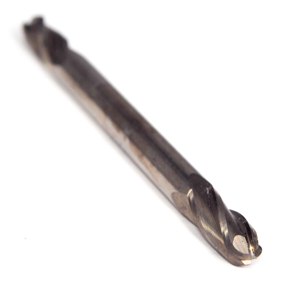 SGS 41442 Carbide Ball Double End Mill 6mm 4FL Uncoated