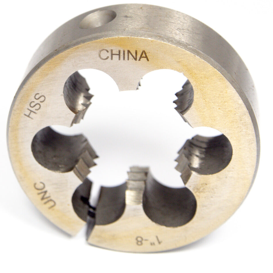 Interstate 03776630 Round Adjustable Die #1-8 x 2" O.D. UNC HSS