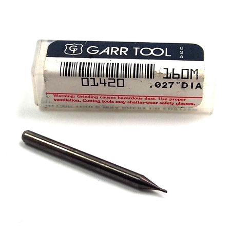 0.027"  Garr 01420 Carbide End Mill 2FL 1/8" x 0.0420" x 1-1/2" OAL0