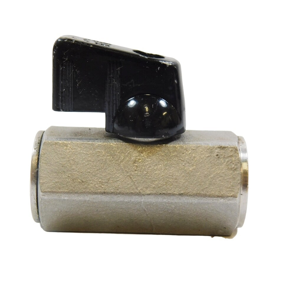 G-SSMF-18NL Mini Ball Valve Stainless Steel 1/8" FNPT Inline Full Port -3